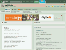Tablet Screenshot of akaishizuku.deviantart.com