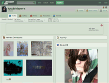 Tablet Screenshot of kyuubi-slayer-x.deviantart.com