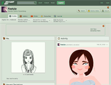Tablet Screenshot of feetzie.deviantart.com