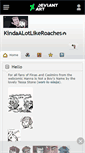 Mobile Screenshot of kindaalotlikeroaches.deviantart.com