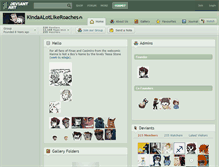 Tablet Screenshot of kindaalotlikeroaches.deviantart.com