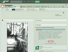 Tablet Screenshot of deangelus.deviantart.com