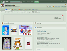 Tablet Screenshot of joellinathedog.deviantart.com