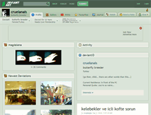Tablet Screenshot of cruelanais.deviantart.com