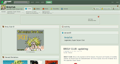 Desktop Screenshot of brolyclub.deviantart.com