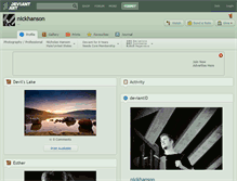 Tablet Screenshot of nickhanson.deviantart.com