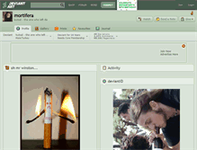 Tablet Screenshot of mortifera.deviantart.com