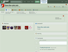 Tablet Screenshot of dosu-the-calm-rain.deviantart.com
