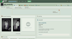 Desktop Screenshot of lady-vampirella.deviantart.com