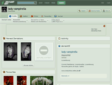 Tablet Screenshot of lady-vampirella.deviantart.com