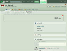 Tablet Screenshot of morti-e-sola.deviantart.com