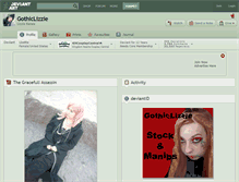 Tablet Screenshot of gothiclizzie.deviantart.com