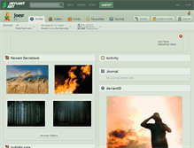 Tablet Screenshot of joesr.deviantart.com