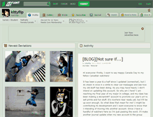 Tablet Screenshot of kittyflip.deviantart.com