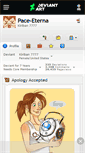 Mobile Screenshot of pace-eterna.deviantart.com