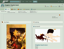 Tablet Screenshot of kingdom-hearts-lover.deviantart.com