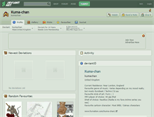Tablet Screenshot of kuma-chan.deviantart.com