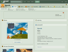 Tablet Screenshot of bjornih.deviantart.com