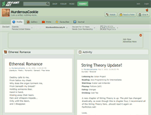 Tablet Screenshot of murderouscookie.deviantart.com