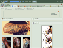 Tablet Screenshot of gumbiie.deviantart.com