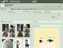 Tablet Screenshot of cinders-rose.deviantart.com