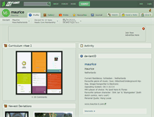 Tablet Screenshot of maurice.deviantart.com