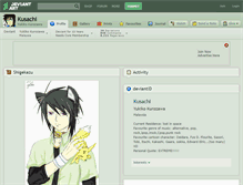 Tablet Screenshot of kusachi.deviantart.com