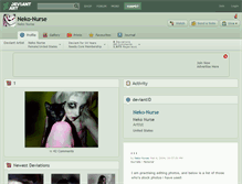 Tablet Screenshot of neko-nurse.deviantart.com