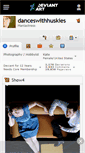 Mobile Screenshot of danceswithhuskies.deviantart.com