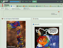Tablet Screenshot of erynus.deviantart.com