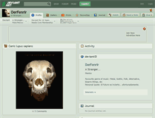 Tablet Screenshot of derfenrir.deviantart.com