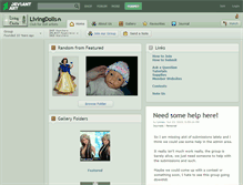 Tablet Screenshot of livingdolls.deviantart.com