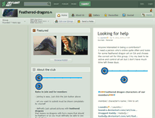 Tablet Screenshot of feathered-dragons.deviantart.com