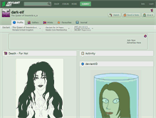 Tablet Screenshot of dark-elf.deviantart.com