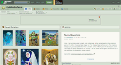Desktop Screenshot of cuddlesthefatcat.deviantart.com