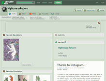 Tablet Screenshot of nightmare-reborn.deviantart.com