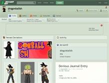 Tablet Screenshot of dragonballsh.deviantart.com