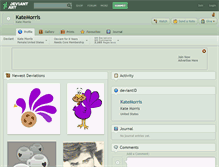Tablet Screenshot of katemorris.deviantart.com