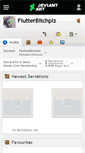 Mobile Screenshot of flutterbitchplz.deviantart.com