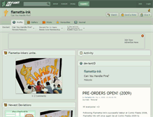 Tablet Screenshot of fiametta-ink.deviantart.com