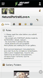 Mobile Screenshot of naturalportraitlove.deviantart.com