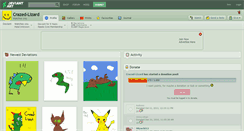 Desktop Screenshot of crazed-lizard.deviantart.com