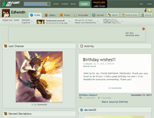 Tablet Screenshot of edheloth.deviantart.com