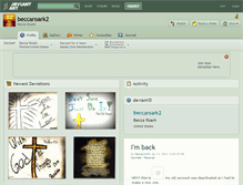 Tablet Screenshot of beccaroark2.deviantart.com