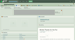 Desktop Screenshot of blinkthanksfavplz.deviantart.com