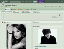 Tablet Screenshot of miserable-dreamer.deviantart.com