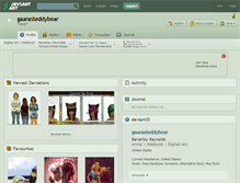 Tablet Screenshot of gaarasteddybear.deviantart.com