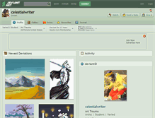 Tablet Screenshot of celestialwriter.deviantart.com