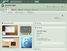 Tablet Screenshot of chun-the-ripper.deviantart.com