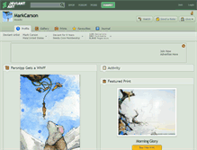 Tablet Screenshot of markcarson.deviantart.com